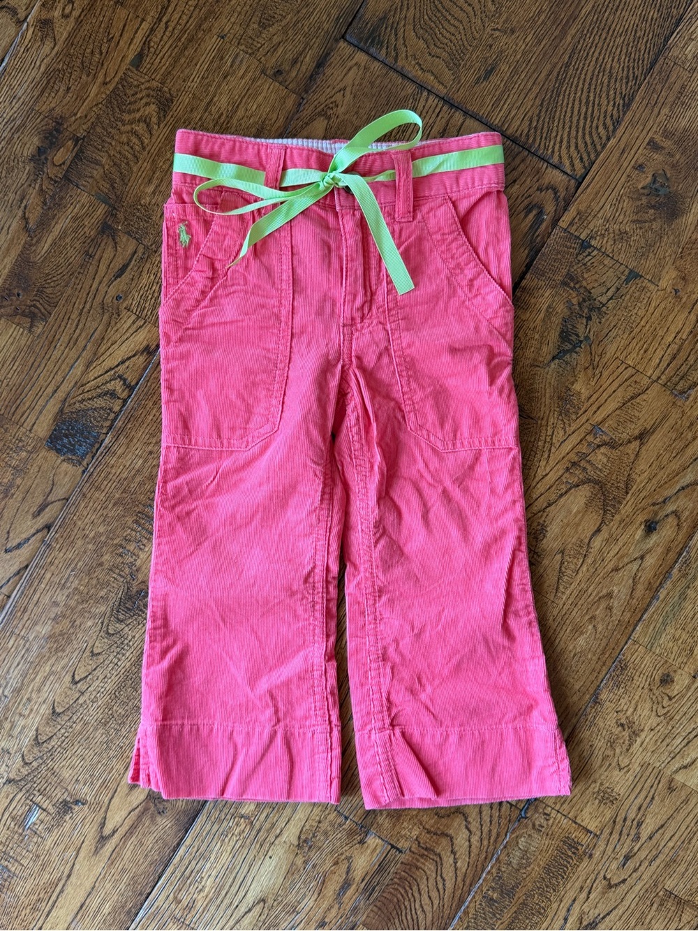 Y2K Ralph Lauren kids' Pink Corduroy Cargo Pants